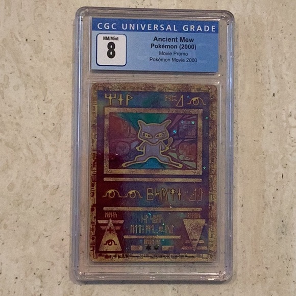 pokemon movie 2000 mew card 1999 Pokemon Card Ancient Mew Sealed Movie Promo 2000 TCG 9 – THE CARD SPOT  PTY LTD main image 0